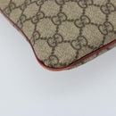 GUCCI GG Supreme Handtasche PVC Beige Silber 117551 Auth ep13822-11