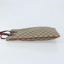 GUCCI GG Supreme Handtasche PVC Beige Silber 117551 Auth ep13822-5