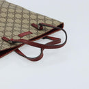 GUCCI GG Supreme Handtasche PVC Beige Silber 117551 Auth ep13822-7