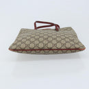 GUCCI GG Supreme Handtasche PVC Beige Silber 117551 Auth ep13822-9