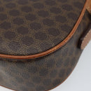 CELINE Macadam Canvas Shoulder Bag PVC Leather Brown Gold Auth ep13825A-17