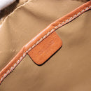 CELINE Macadam Canvas Shoulder Bag PVC Leather Brown Gold Auth ep13825A-20