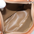 CELINE Macadam Canvas Shoulder Bag PVC Leather Brown Gold Auth ep13825A-10
