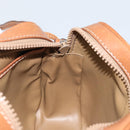 CELINE Macadam Canvas Shoulder Bag PVC Leather Brown Gold Auth ep13825A-21
