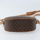 CELINE Macadam Canvas Shoulder Bag PVC Leather Brown Gold Auth ep13825A-5