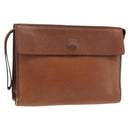 Burberry Clutch aus Leder, Braun, Authentisch, ep13828-1