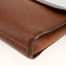 Burberry Clutch aus Leder, Braun, Authentisch, ep13828-9