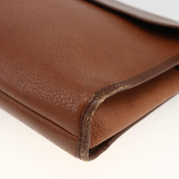 Burberry Clutch aus Leder, Braun, Authentisch, ep13828