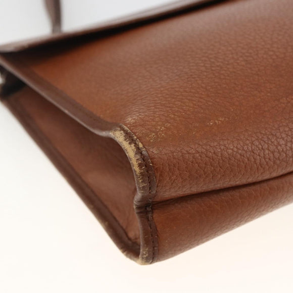 Burberry Clutch aus Leder, Braun, Authentisch, ep13828