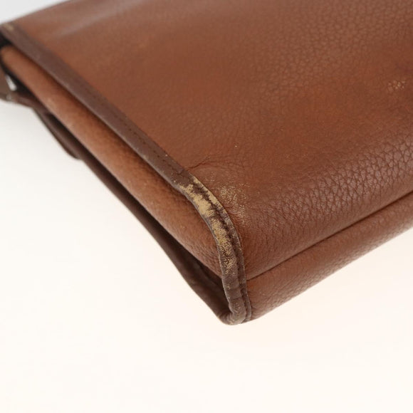 Burberry Clutch aus Leder, Braun, Authentisch, ep13828
