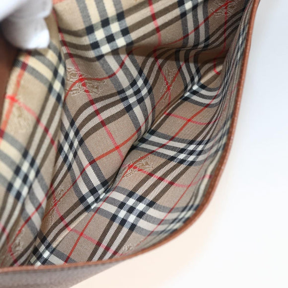 Burberry Clutch aus Leder, Braun, Authentisch, ep13828
