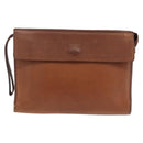 Burberry Clutch aus Leder, Braun, Authentisch, ep13828-13