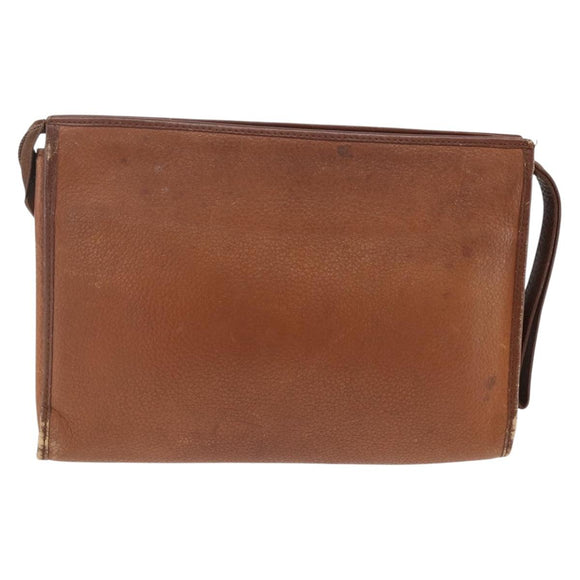 Burberry Clutch aus Leder, Braun, Authentisch, ep13828