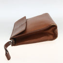 Burberry Clutch aus Leder, Braun, Authentisch, ep13828-3
