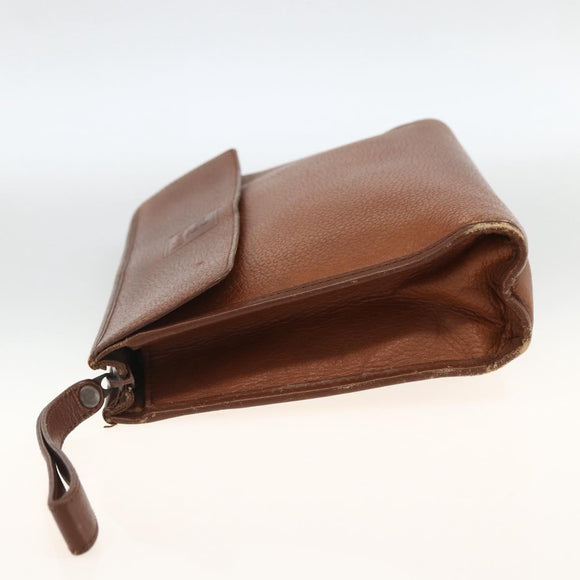 Burberry Clutch aus Leder, Braun, Authentisch, ep13828