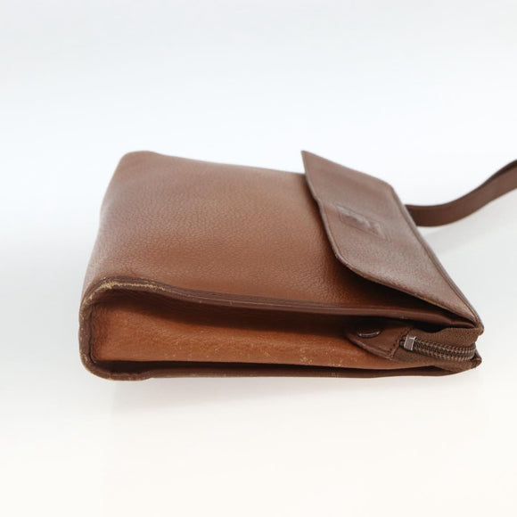 Burberry Clutch aus Leder, Braun, Authentisch, ep13828