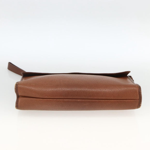 Burberry Clutch aus Leder, Braun, Authentisch, ep13828