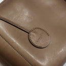 Christian Dior Maris Pearl Hand Bag Patent leather Brown Silver Auth ep13834-14