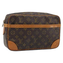 LOUIS VUITTON Monogram Compiegne 28 Clutch Bag M51845 LV Auth ep13837-1