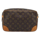 LOUIS VUITTON Monogram Compiegne 28 Clutch Bag M51845 LV Auth ep13837-2