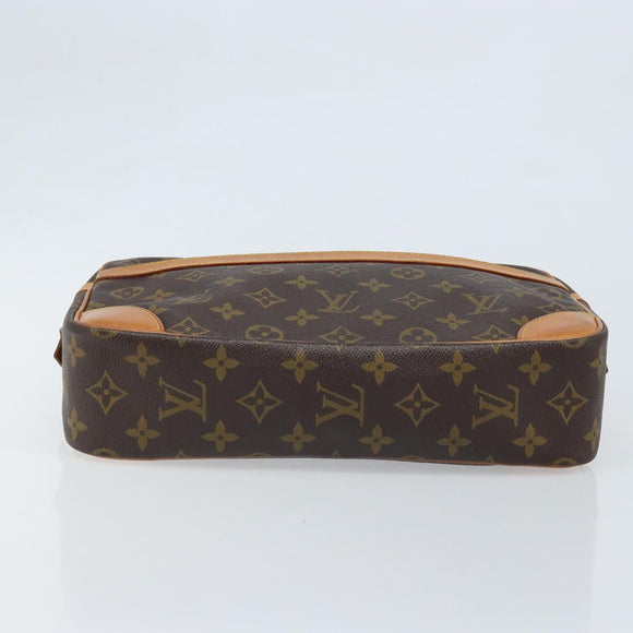 LOUIS VUITTON Monogram Compiegne 28 Clutch Bag M51845 LV Auth ep13837