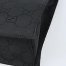 GUCCI GG Canvas Tote Bag Nylon Black Silver 002 1021 Auth ep13839-12