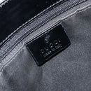 GUCCI GG Canvas Tote Bag Nylon Black Silver 002 1021 Auth ep13839-16