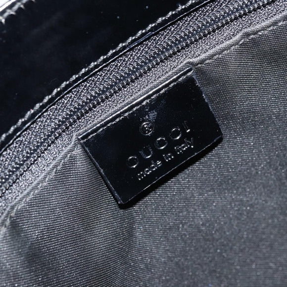 GUCCI GG Canvas Tote Bag Nylon Black Silver 002 1021 Auth ep13839