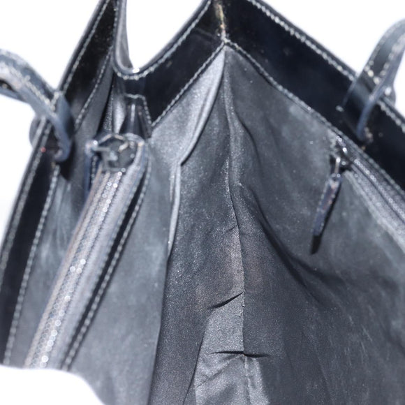 GUCCI GG Canvas Tote Bag Nylon Black Silver 002 1021 Auth ep13839