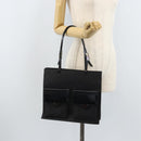GUCCI GG Canvas Tote Bag Nylon Black Silver 002 1021 Auth ep13839-26