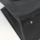 GUCCI Bamboo Hand Bag Leather Black Gold 002 853 0260 Auth ep13849-14