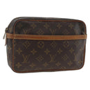 LOUIS VUITTON Monogram Compiegne 23 Clutch Bag M51847 LV Auth ep13850-1