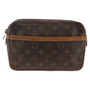 LOUIS VUITTON Monogram Compiegne 23 Clutch Bag M51847 LV Auth ep13850-13