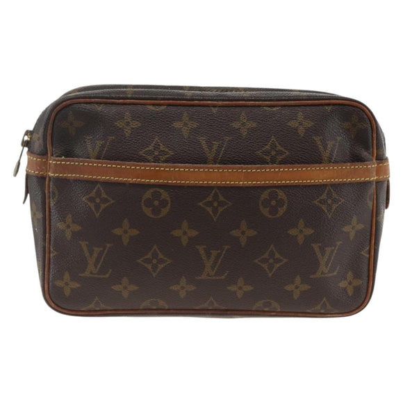 LOUIS VUITTON Monogram Compiegne 23 Clutch Bag M51847 LV Auth ep13850