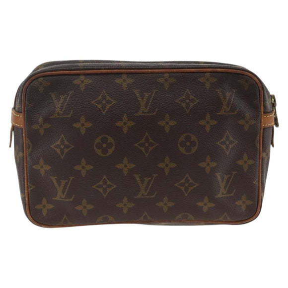 LOUIS VUITTON Monogram Compiegne 23 Clutch Bag M51847 LV Auth ep13850