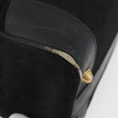 CELINE C Sulky Hand Bag Canvas Black Gold Auth ep13854-9