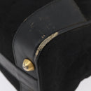 CELINE C Sulky Hand Bag Canvas Black Gold Auth ep13854-16