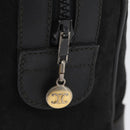 CELINE C Sulky Hand Bag Canvas Black Gold Auth ep13854-10
