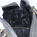 CELINE C Sulky Hand Bag Canvas Black Gold Auth ep13854-19