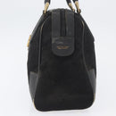 CELINE C Sulky Hand Bag Canvas Black Gold Auth ep13854-3