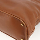 GUCCI Bamboo Handtasche Leder Braun Gold 000 3780 0289 Auth ep13858-12