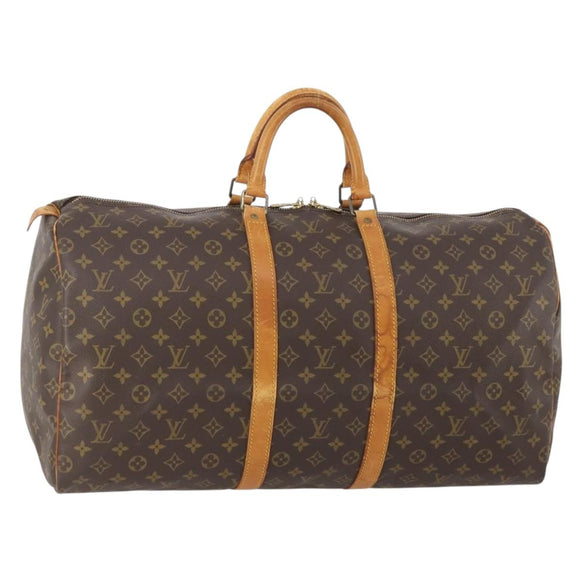 LOUIS VUITTON Monogram Keepall 55 Boston Tasche M41424 LV Auth ep13859