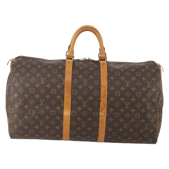 LOUIS VUITTON Monogram Keepall 55 Boston Tasche M41424 LV Auth ep13859