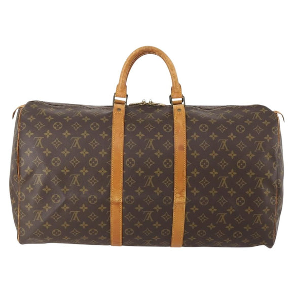 LOUIS VUITTON Monogram Keepall 55 Boston Tasche M41424 LV Auth ep13859