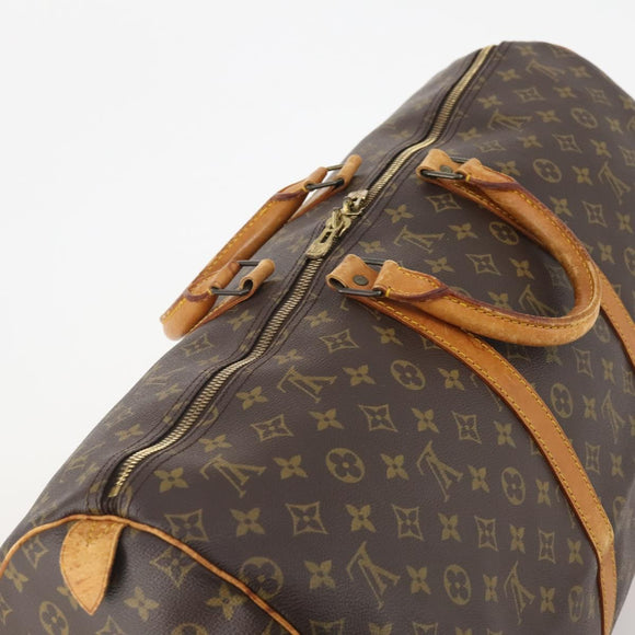 LOUIS VUITTON Monogram Keepall 55 Boston Tasche M41424 LV Auth ep13859