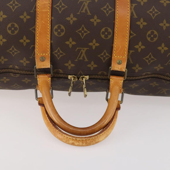 LOUIS VUITTON Monogram Keepall 55 Boston Tasche M41424 LV Auth ep13859