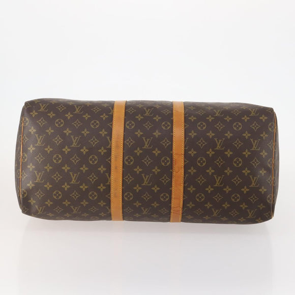LOUIS VUITTON Monogram Keepall 55 Boston Tasche M41424 LV Auth ep13859