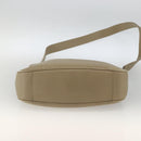 GUCCI Bamboo Hand Bag Leather 2way Beige Silver 001 1638 Auth ep13860-11