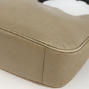 GUCCI Bamboo Hand Bag Leather 2way Beige Silver 001 1638 Auth ep13860-12