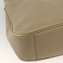 GUCCI Bamboo Hand Bag Leather 2way Beige Silver 001 1638 Auth ep13860-13